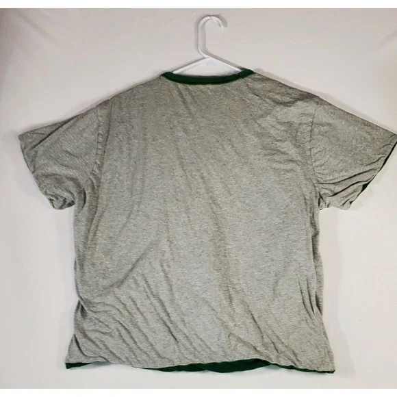 American Eagle Outfitters reversible Graphic T Shirt Mens Green Short Sleeve - Picture 6 of 10